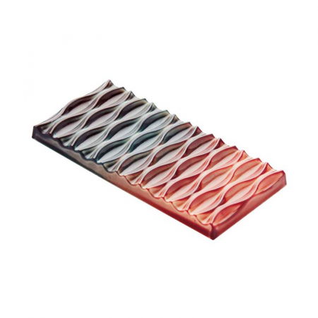 Ciocolaterie - Matrite, Ustensile - Matrita Policarbonat 3 Tablete Ciocolata Swing 100 g, 27.5x17.5 cm