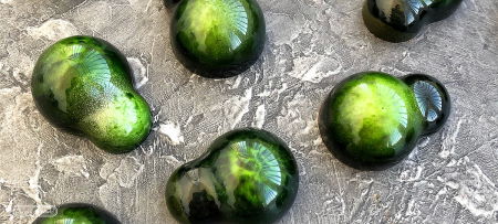 Ciocolaterie - Matrite, Ustensile - Matrita Policarbonat Andrey Dubovik Praline Ciocolata, 21 Cavitati, 3.65 x 2.75 x H 1.65 cm, 10.5 g