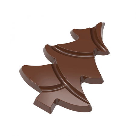 Matrita Policarbonat Brad Craciun 4 Forme Ciocolata 9.7 x 7.25 x H 1 cm, 36.5 gr [2]