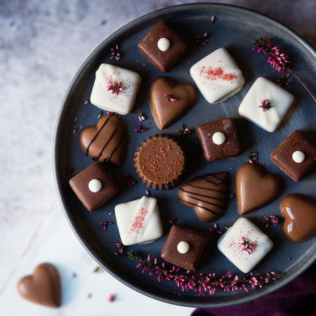 Matrita Policarbonat Ciocolata, Forme Patrate 2.5 cm, 18 Cavitati, 20x12xH2 cm [2]