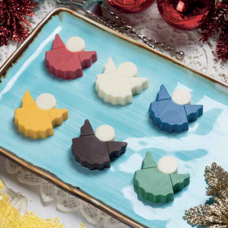 Ciocolaterie - Matrite, Ustensile - Matrita Policarbonat Ciocolata, Ingerasi Ø 4 cm, 8 Cavitati, 20x12xH2.2cm 