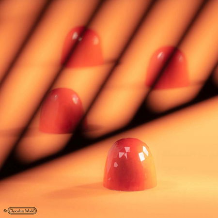 Ciocolaterie - Matrite, Ustensile - Matrita Policarbonat Con Diamant 21 Praline Ciocolata Ø 2.9 x H 2.5 cm, 14.5 gr