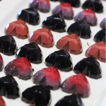 Matrita Policarbonat Diamant 24 Praline Ciocolata, Ø 3,3 x H 1,5 cm, 10 gr [2]