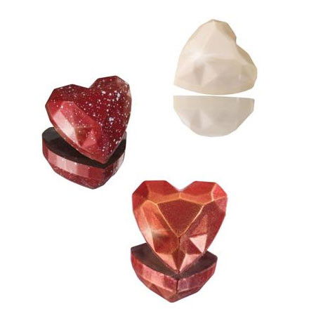 Ciocolaterie - Matrite, Ustensile - Matrita Policarbonat Diamant 24 Praline Ciocolata, Ø 3,3 x H 1,5 cm, 10 gr