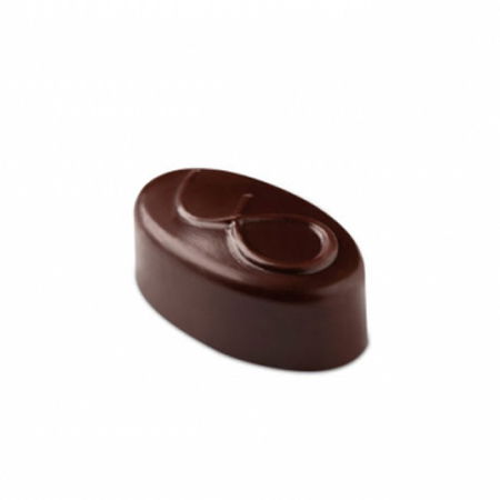 Ciocolaterie - Matrite, Ustensile - Matrita Policarbonat Gama Artisanal 21 Praline Ciocolata Ovale, 3.7 x 2.1 x H 1.4 cm, 10 g