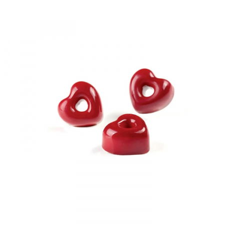 Ciocolaterie - Matrite, Ustensile - Matrita Policarbonat Gama Iconic 21 Praline Inimioare, 2.9 x 3 x H 1.6 cm, 10 gr