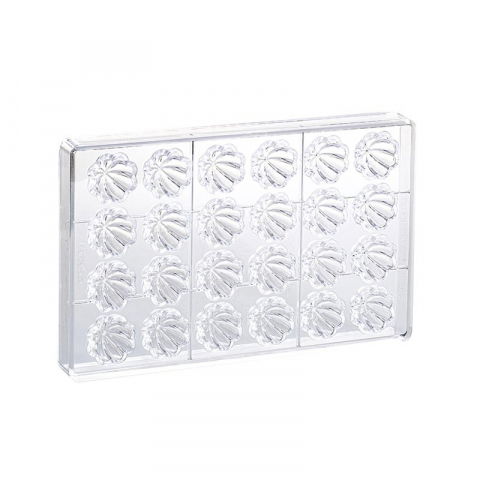 Ciocolaterie - Matrite, Ustensile - Matrita Policarbonat Gama Sweet 25 Praline Ciocolata, Ø 3.2 x H 1.95 cm, 11 gr