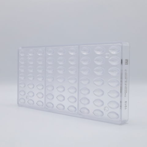 Ciocolaterie - Matrite, Ustensile - Matrita policarbonat Praline Ciocolata, 63 Cavitati, 0.19 x 0.09 x H 0.04 cm, 0.6 gr