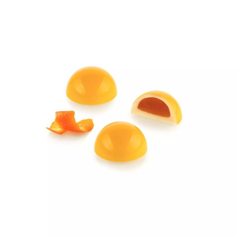 Ciocolaterie - Matrite, Ustensile - Matrita Policarbonat + silicon, 24 Praline Semisfera, Ø 3.5 x H 1.8 cm, 12 ml (CH037)