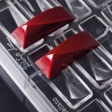 Ciocolaterie - Matrite, Ustensile - Matrita Policarbonat Slope 20 Praline Ciocolata, 6 x 2 x H 1.7 cm, 11 gr