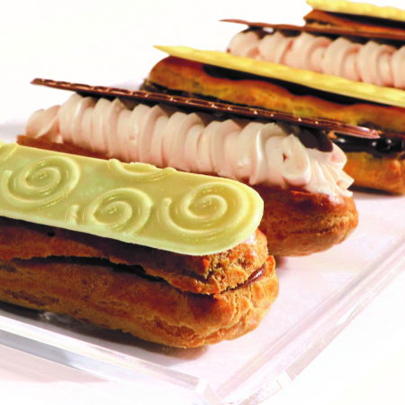 Matrite Plastic Decoruri Ciocolata - Matrite Plastic Decor Ciocolata pentru Eclair, Set 6 Buc, 36 Decoruri