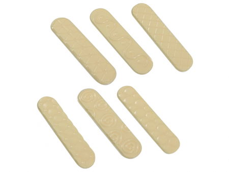 Matrite Plastic Decoruri Ciocolata - Matrite Plastic Decor Ciocolata pentru Eclair Mignon, Set 6 Buc, 72 Decoruri