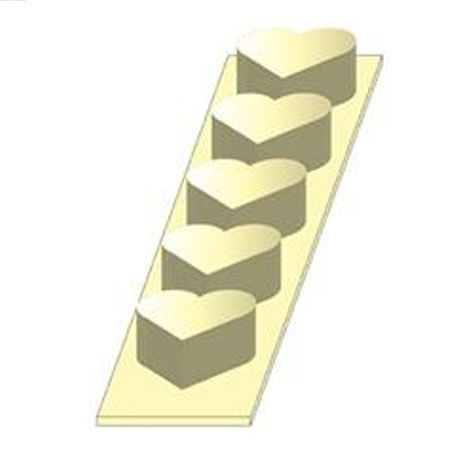 Seturi Formare Monoportii si Mignon - Monoportii Inima 8 x 6 x H 4 cm - Extractor Plastic