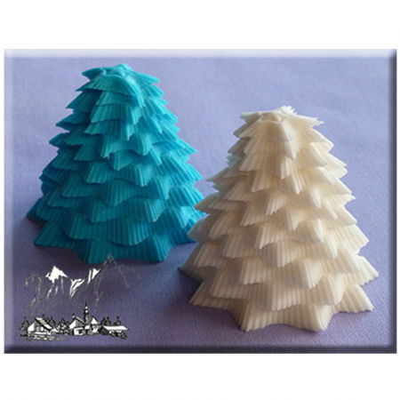 Mulaje de Silicon - Mulaj Silicon Craciun - Bradut 3D, Ø 5.2 x H 5 cm