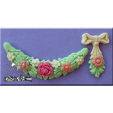 Mulaje de Silicon - Mulaj Silicon 2 Decoratiuni Flori Ø 7 si 12 cm