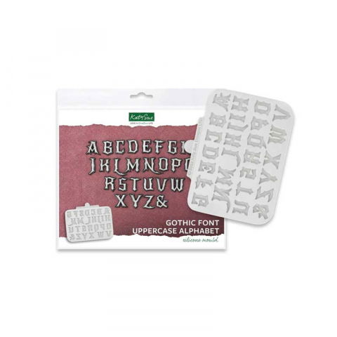 Mulaj Silicon Alfabet Stil Gotic - Litere Mari, H 2 cm [3]