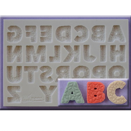 Mulaje de Silicon - Mulaj Silicon Alfabet Stil Texturat H 2.1 cm