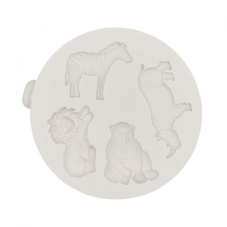 Mulaje de Silicon - Mulaj Silicon Animale Salbatice, Ø 3 - 4 cm, 4 Subiecte