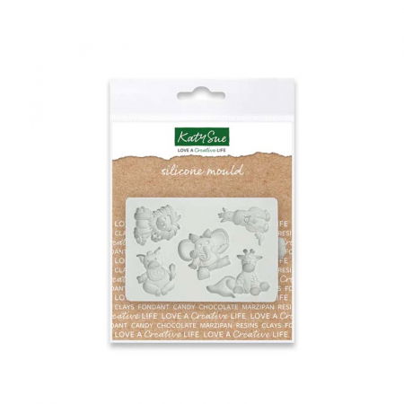 Mulaje de Silicon - Mulaj Silicon Baby Animals, 2.1 - 3.9 x 2.9 - 3 cm, 5 Decoruri