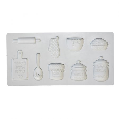 Ustensile Decorare Tort - Mulaj Silicon Baking, 9 Decoruri