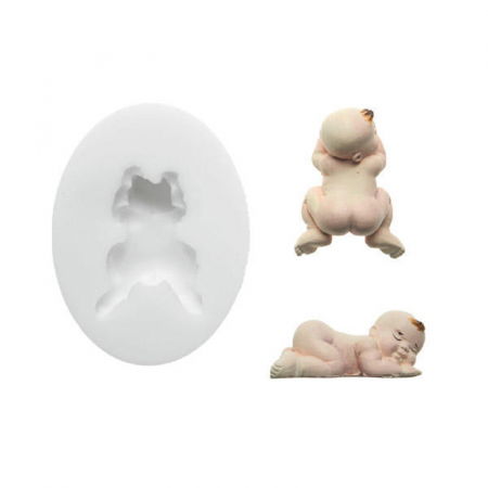 Mulaje de Silicon - Mulaj Silicon Bebeluj, 4.8 x 3.5 cm (SLK312)