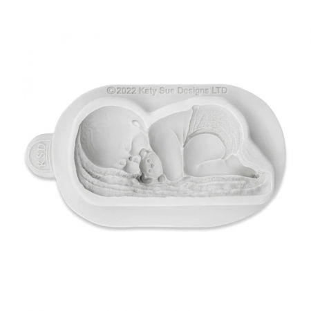 Ustensile Decorare Tort - Mulaj Silicon Bebelus cu Jucarie 7.7 x 3.6 cm