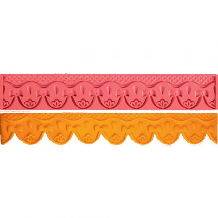 Mulaje Siraguri, Borduri - Mulaj Silicon Bordura Dantela, 28.5x4.5 cm