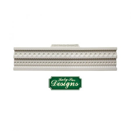 Mulaje Siraguri, Borduri - Mulaj Silicon Bordura Snururi Rasucite si Perle, 2 Subiecte L 20 cm