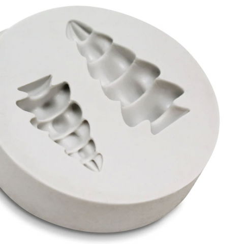 Mulaj Silicon Brad Craciun 3D, 3 - 4 x 1.5 - 2 cm, 2 Decoruri [2]