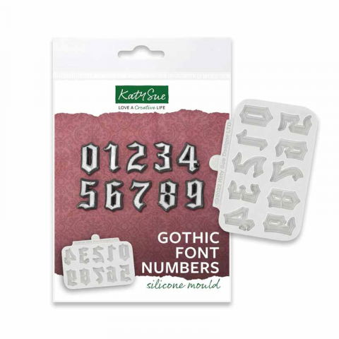 Mulaje de Silicon - Mulaj Silicon Cifre Stil Gotic, H 2 cm