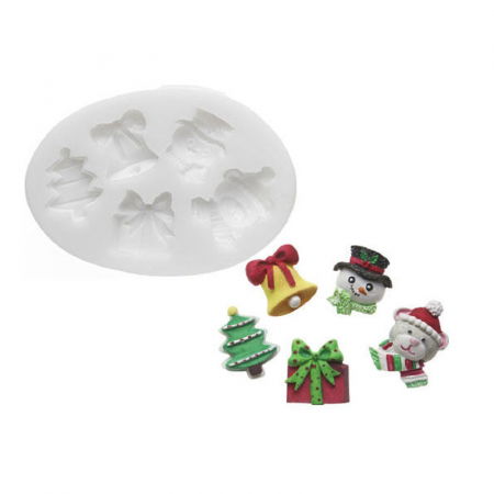 Mulaje de Silicon - Mulaj Silicon Craciun, 5 Subiecte (SLK286)