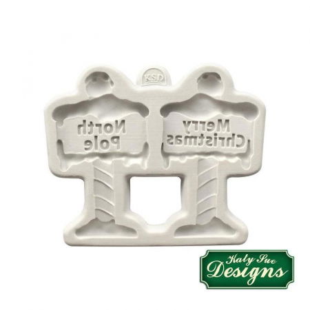 Mulaje de Sezon - Mulaj Silicon Craciun - Decor cu Mesaj, 2 Subiecte 7.1 x 4.2 cm