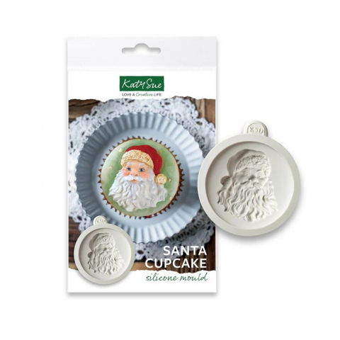 Mulaje de Sezon - Mulaj Silicon Craciun - Decor / Top Cupcake Cap Mos Craciun Ø 6 cm