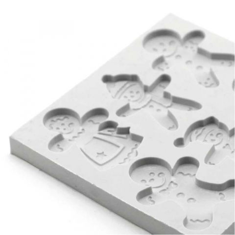 Mulaj Silicon Craciun - Iarna, 6 Omuleti Gingerbread  [2]