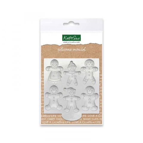 Mulaje de Sezon - Mulaj Silicon Craciun - Iarna, 6 Omuleti Gingerbread 