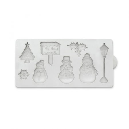 Ustensile Decorare Tort - Mulaj Silicon Craciun - Iarna este aici, 8 Subiecte