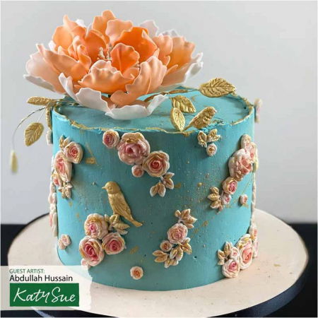 Ustensile Decorare Tort - Mulaj Silicon Crengi Inflorite si Pasari, 8 Subiecte