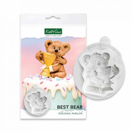 Ustensile Decorare Tort - Mulaj Silicon Decor cu Ursuletul Premiat Ø 7.5 cm 