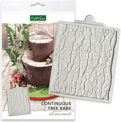 Ustensile Decorare Tort - Mulaj Silicon Decor Textura Coaja Copac 14.6 x 12.3 cm