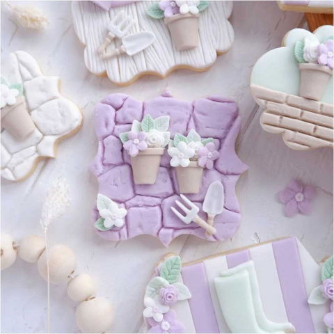 Covorase Silicon Decor Relief - Mulaj Silicon Decor Textura Piatra 10 x 10 cm