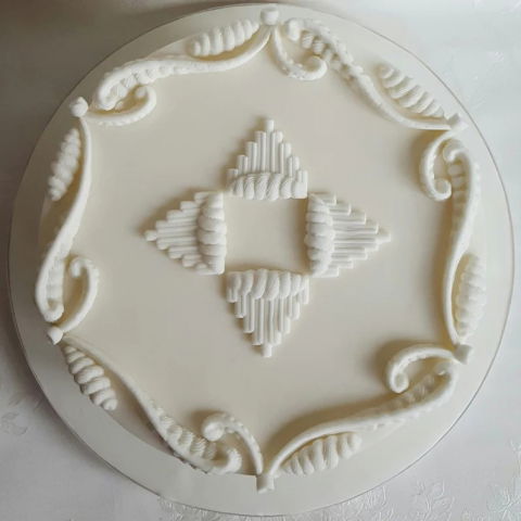 Mulaj Silicon Decor V Striat, 2 Subiecte Ø 4 si 5.2 cm [3]