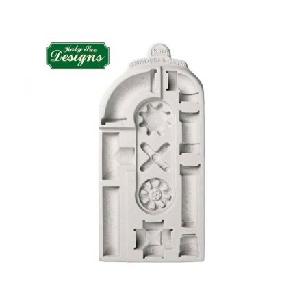 Ustensile Decorare Tort - Mulaj Silicon Decor Vintage / Industrial - Tevi, 11 Subiecte