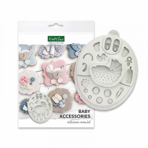 Ustensile Decorare Tort - Mulaj Silicon Decoruri Bebelusi - Botez, 10 Subiecte