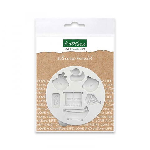 Ustensile Decorare Tort - Mulaj Silicon Decoruri Bebelusi - Botez, 7 Subiecte