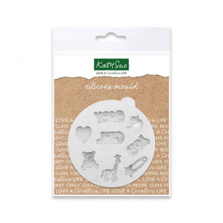 Ustensile Decorare Tort - Mulaj Silicon Decoruri Bebelusi - Botez, 8 Subiecte