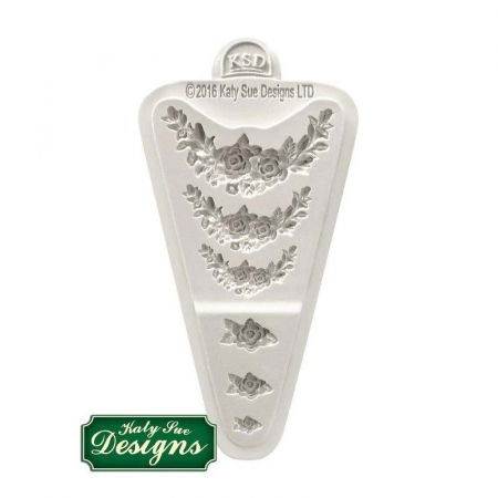 Ustensile Decorare Tort - Mulaj Silicon Decoruri cu Trandafiri, 6 Subiecte 