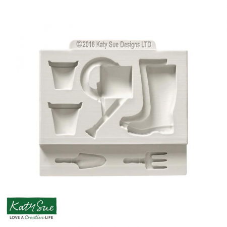 Ustensile Decorare Tort - Mulaj Silicon Decoruri Gradinarit, 6 Subiecte