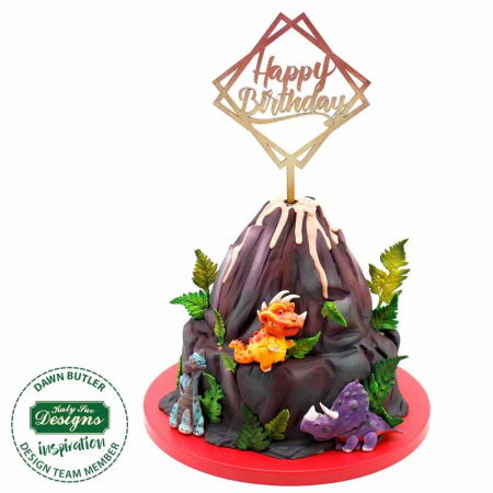 Ustensile Decorare Tort - Mulaj Silicon Dinozaur T-Rex 7.5 x 6.5 cm