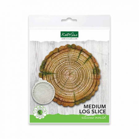 Ustensile Decorare Tort - Mulaj Silicon Felie Butuc Lemn Ø 12.5 cm