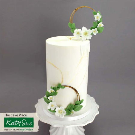 Ustensile Decorare Tort - Mulaj Silicon Floare de Spanz, 6 Subiecte Ø 2.6 - 6 cm